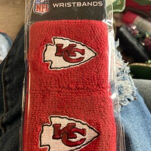 NFL Red Wristbands with Team Logo